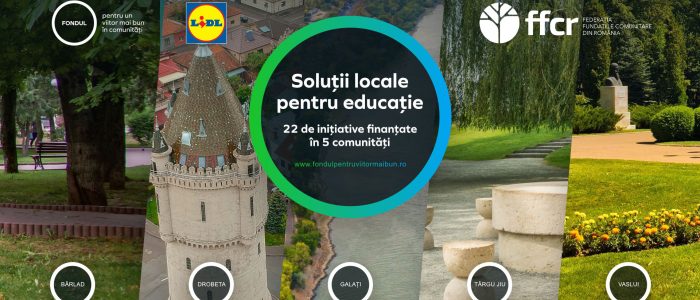 22 de proiecte educaționale din 5 județe primesc finanțare totală de 1.225.000 lei prin Fondul pentru un viitor mai bun în comunități derulat de Federația  Fundațiilor Comunitare și susținut de Lidl România